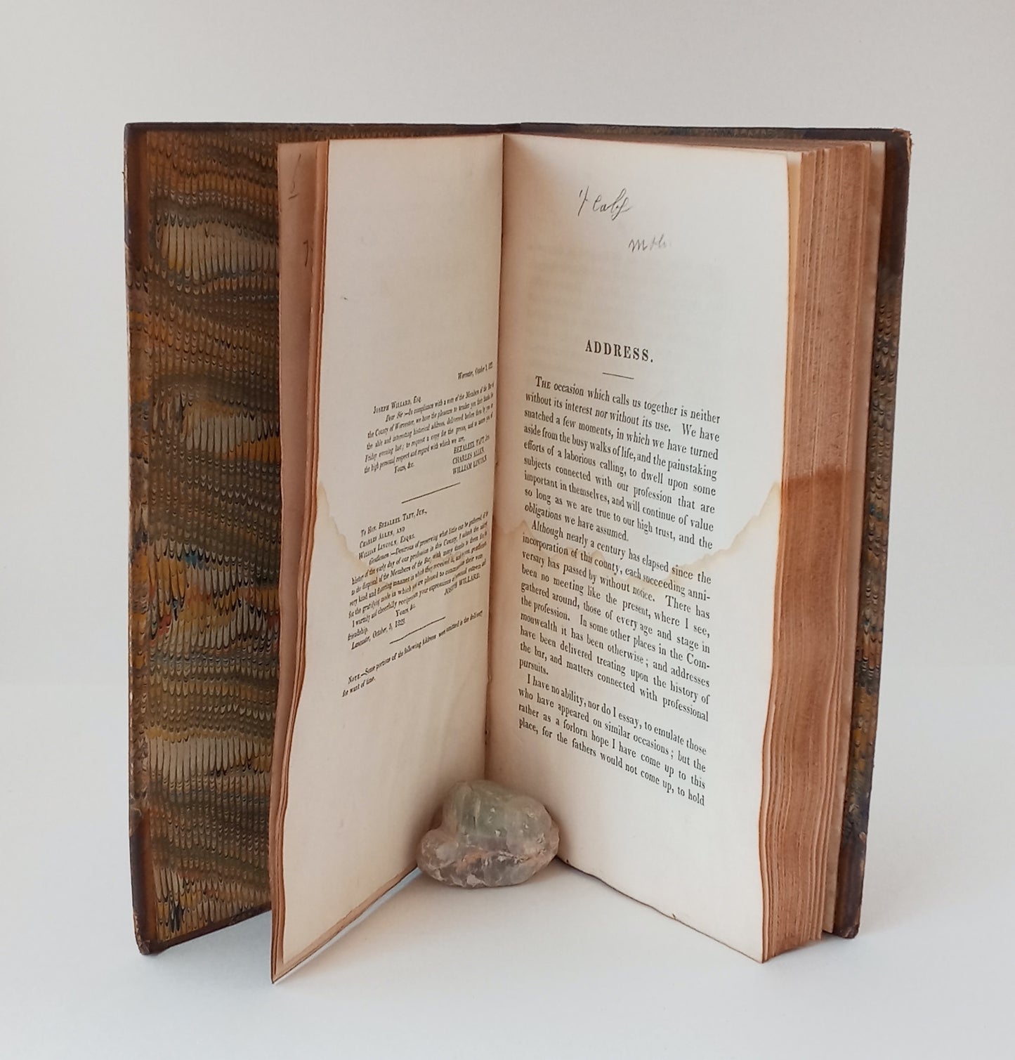 An Address to the Members of the Bar of Worcester County, Massachusetts, October 2, 1829 book cover