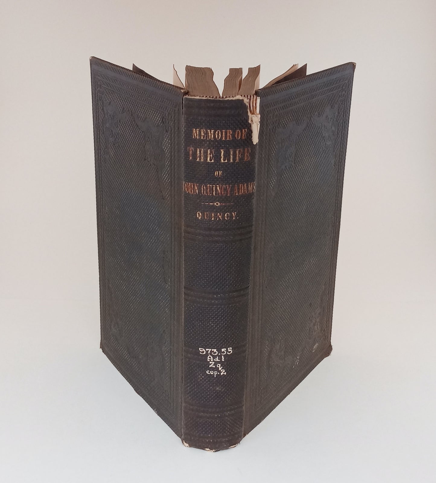 Memoir of the Life of John Quincy Adams book cover