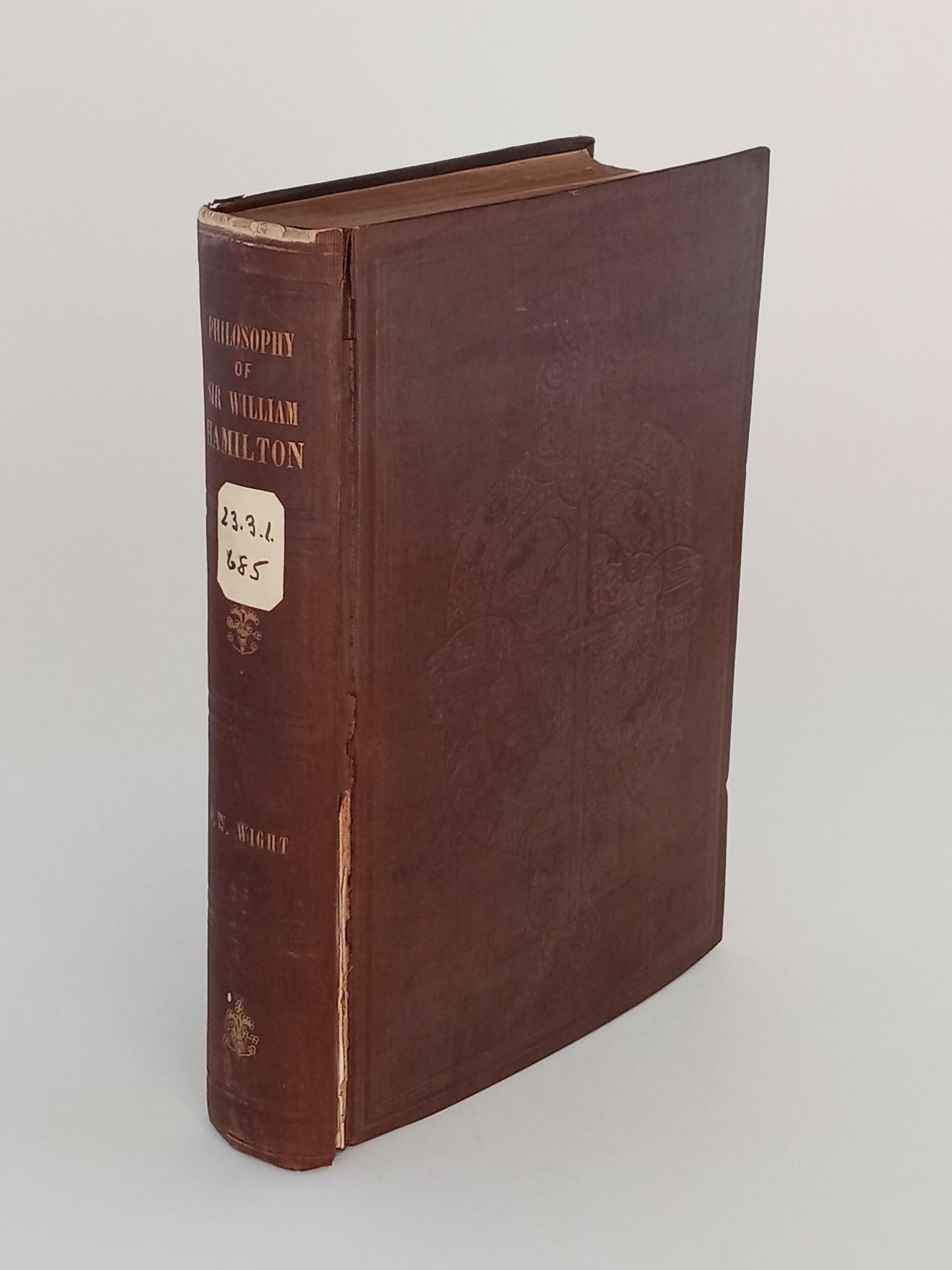 Philosophy of Sir William Hamilton, Bart. book cover