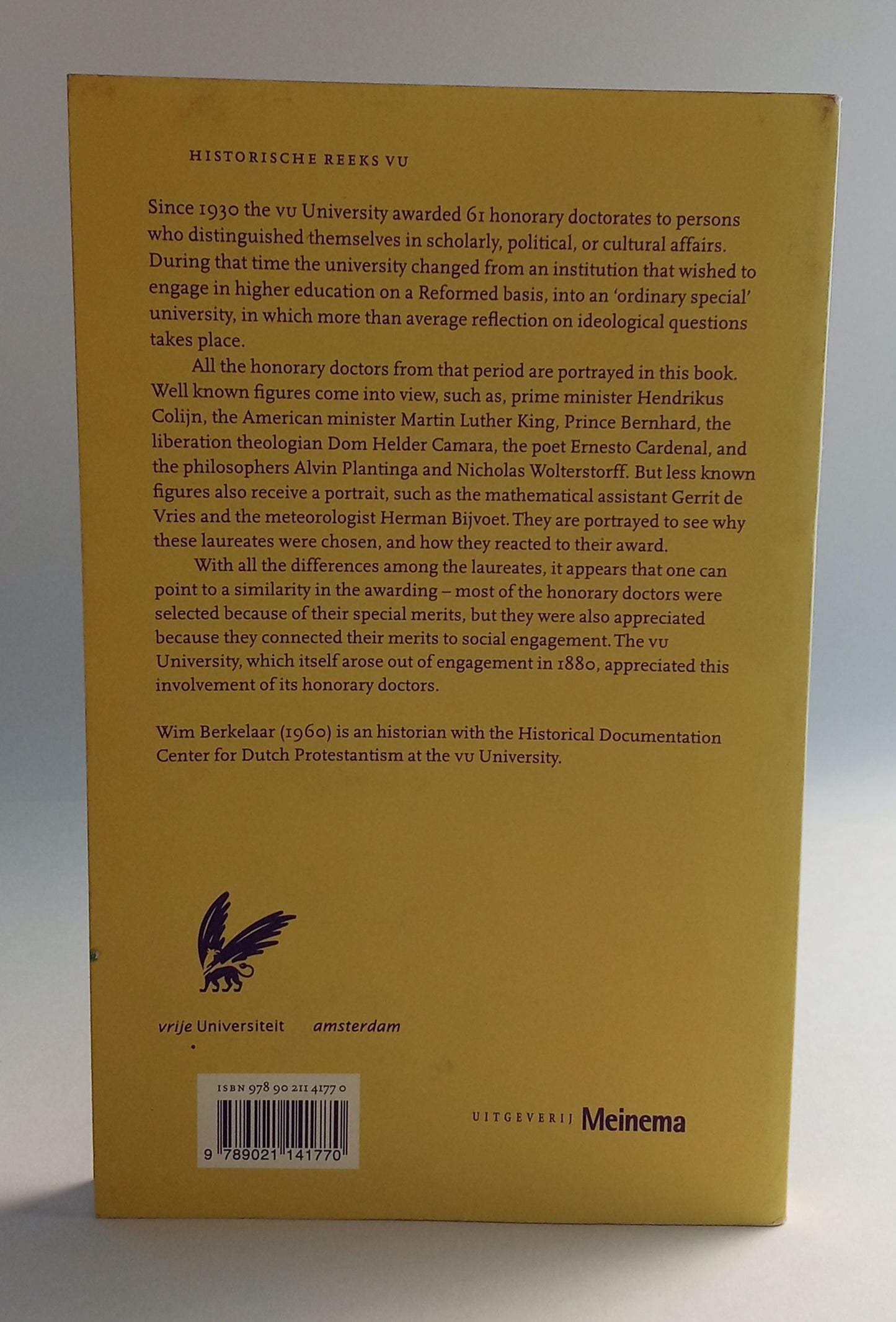 For us it is an honor and a pleasure: Honorary Doctorates at the VU University Since 1930 book cover
