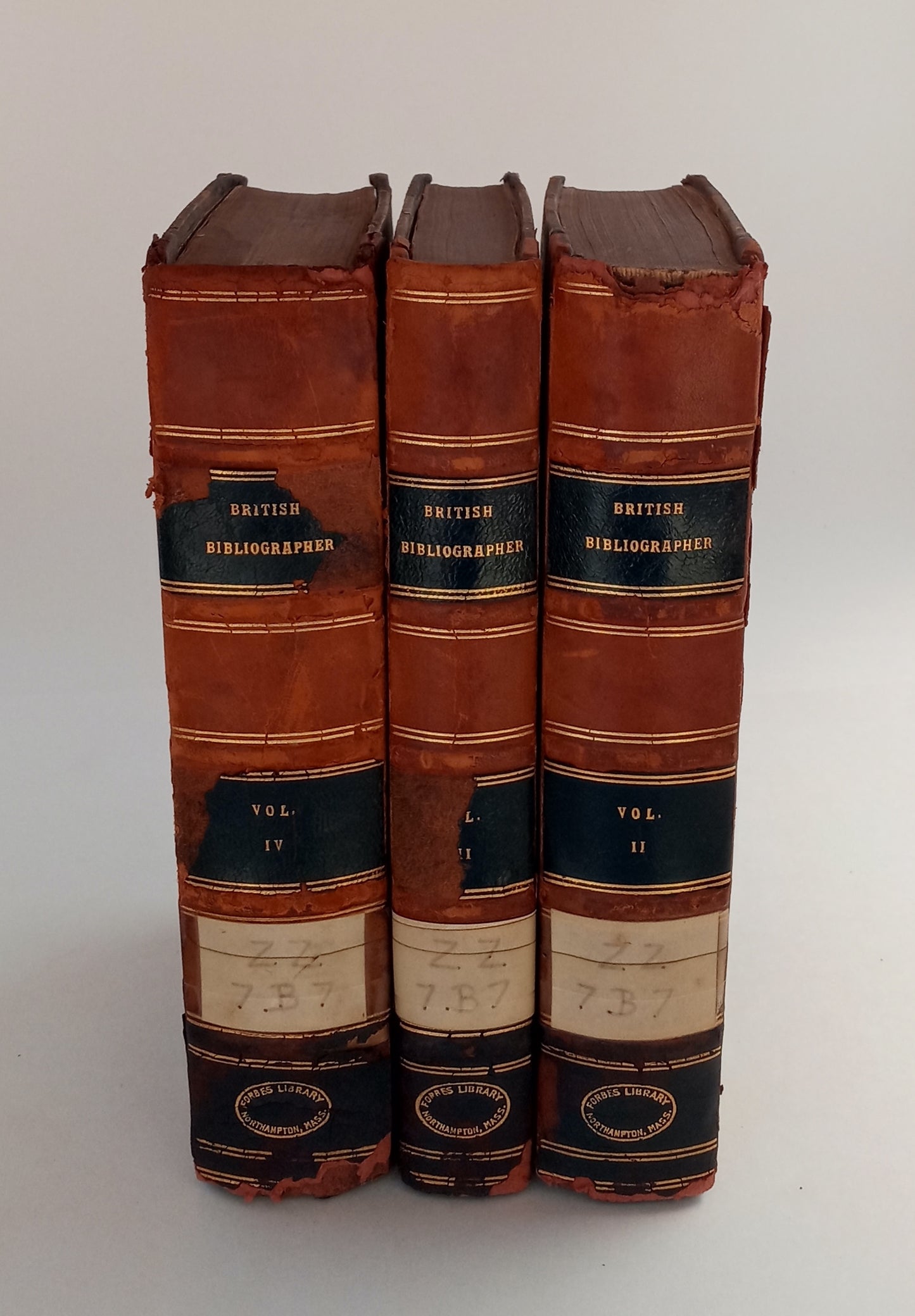 The British Bibliographer, Volumes II, III, and IV. book cover