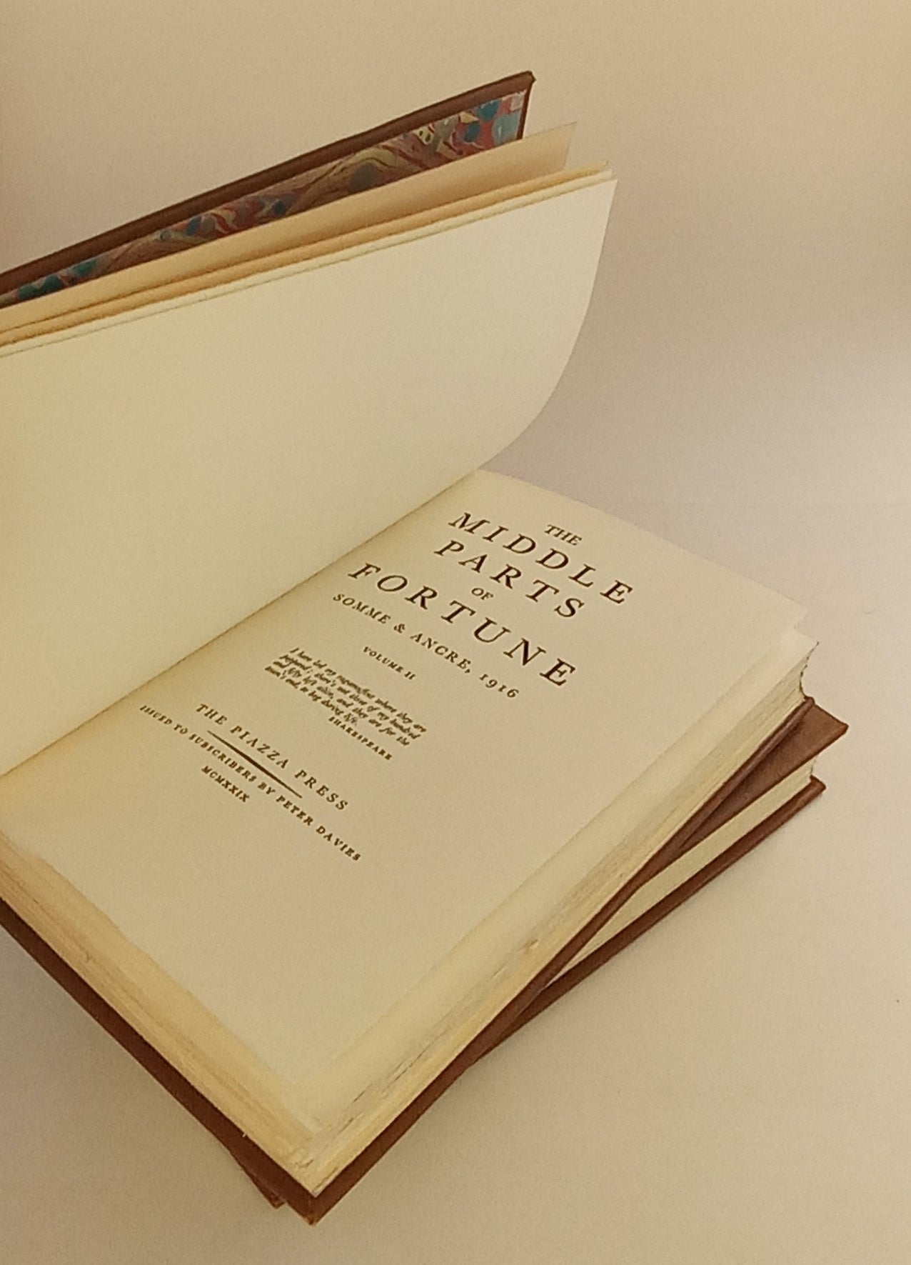 The Middle Parts of Fortune, Somme and Ancre book cover
