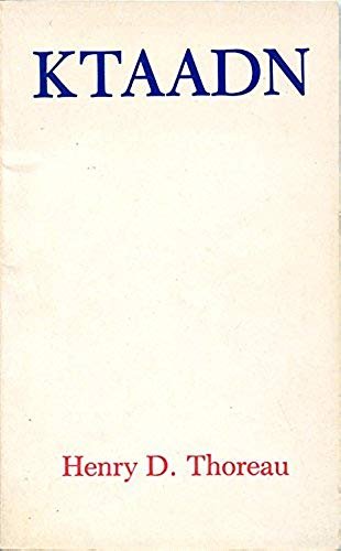 Ktaadn book cover