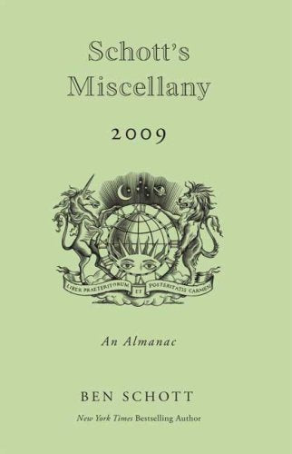 Schott's Miscellany 2009 (2009) book cover