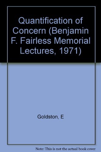 Quantification of Concern: Some Aspects of Social Accounting book cover