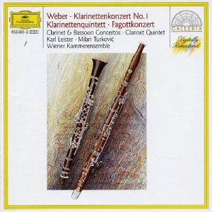 Weber: Clarinet & Bassoon Conc book cover