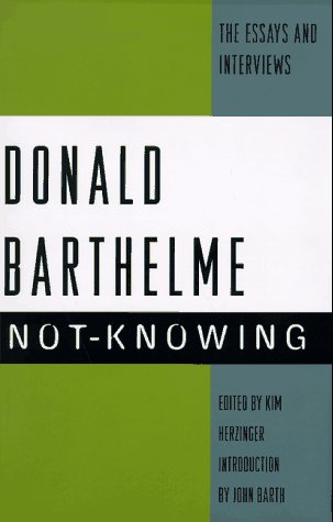 Not-Knowing:: The Essays and Interviews book cover