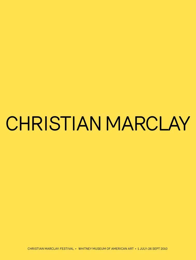 Christian Marclay: Festival book cover