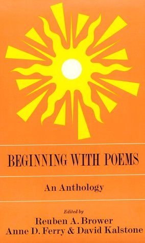 Beginning with Poems: An Anthology book cover