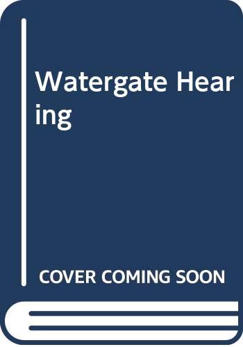 Watergate Hearing book cover