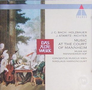 JC Bach/ Holzbauer/ Stamitz/ Richter: Music at the Court of Mannheim book cover