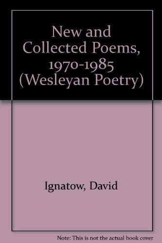 New and Collected Poems, 1970 1985 book cover