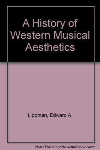 History of Western Musical Aesthetics book cover