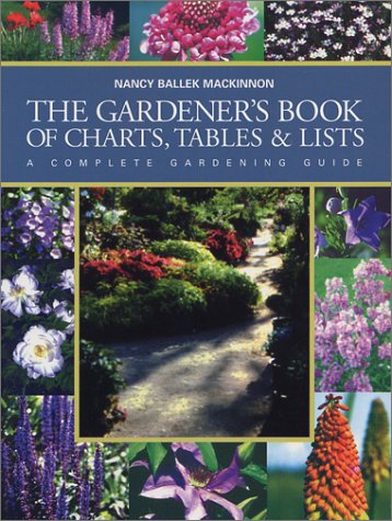 Gardeners Book of Charts, Tables and Lists: A Complete Gardening Guide book cover