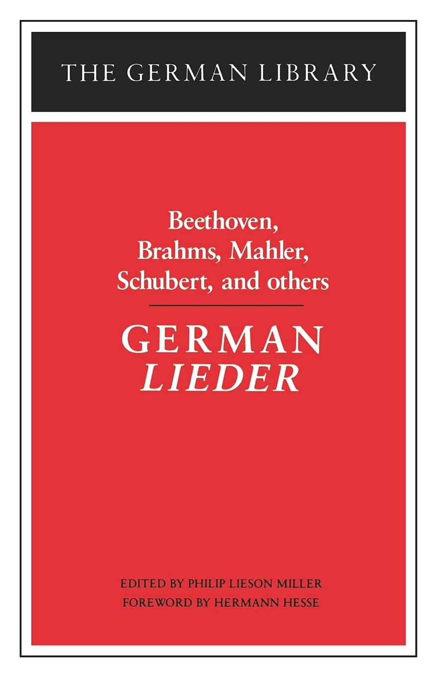 German Lieder: Beethoven, Brahms, Mahler, Schubert, and Others book cover