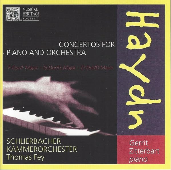 Franz Joseph Haydn - Concertos for Piano and Ochestra, Hob. XVIII 3, 4, and 11 performed by Gerrit Zitterbart (piano), Schlierbacher Kammerorchester, and Thomas Fey (conductor) book cover