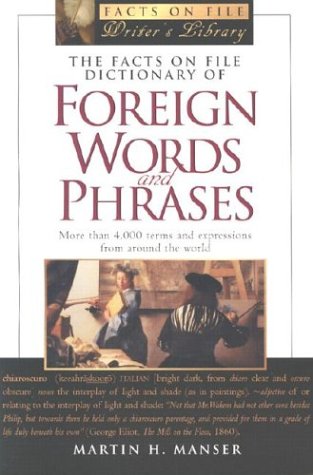 Facts on File Dictionary of Foreign Words and Phrases book cover