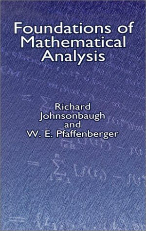 Foundations of Mathematical Analysis book cover
