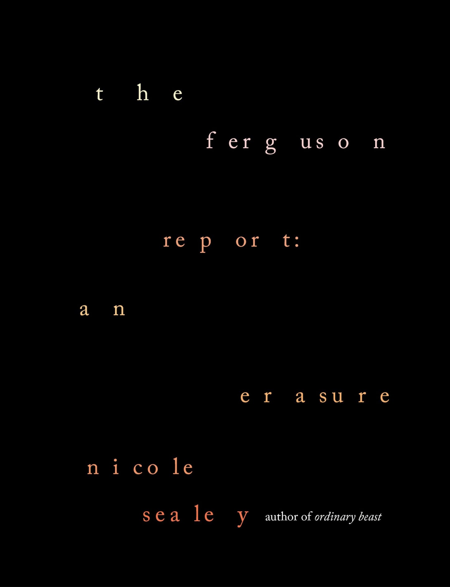 Ferguson Report: An Erasure book cover