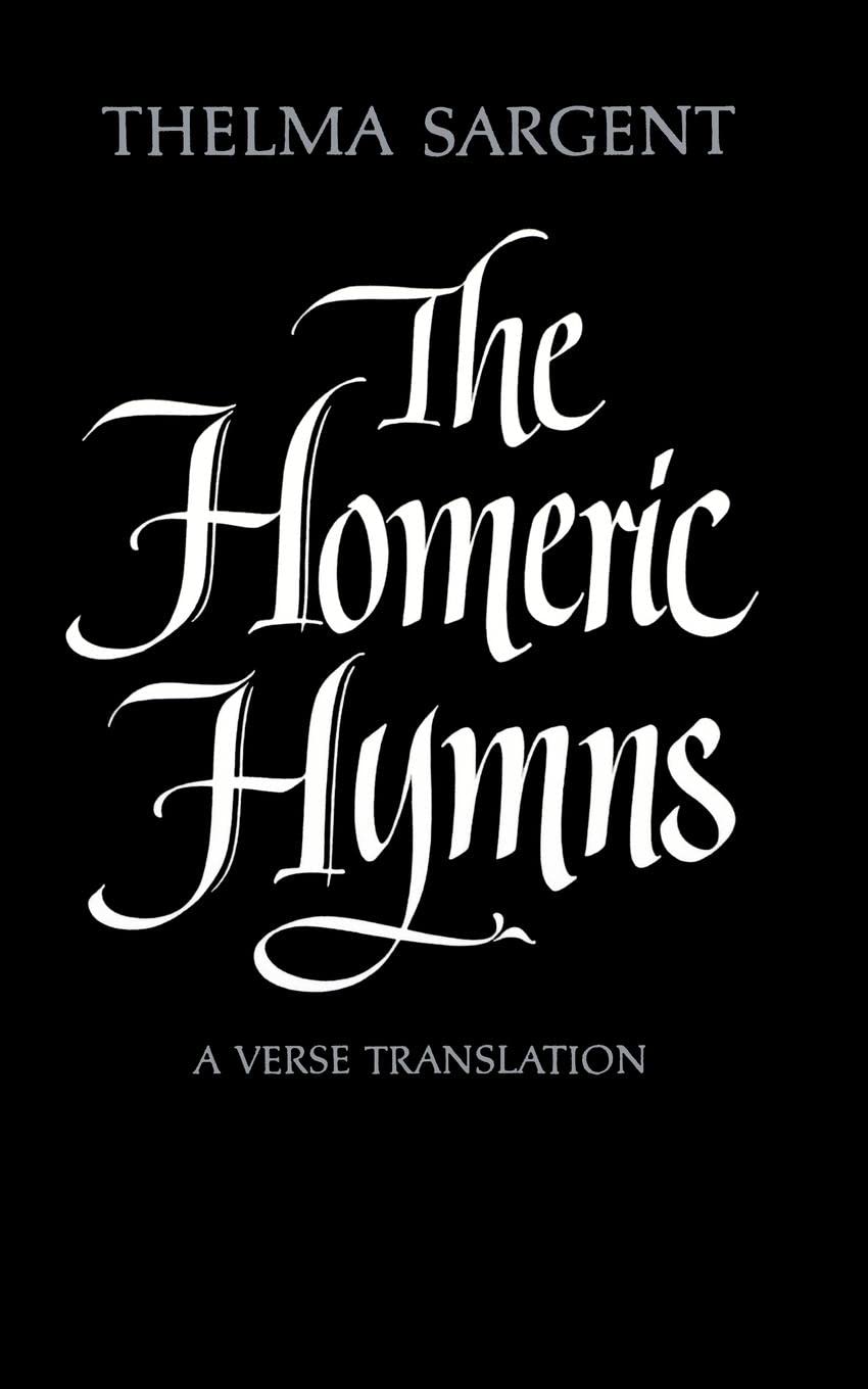 Homeric Hymns: A Verse Translation book cover
