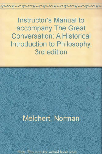 Instructor's Manual to accompany The Great Conversation: A Historical Introduction to Philosophy, 3r book cover