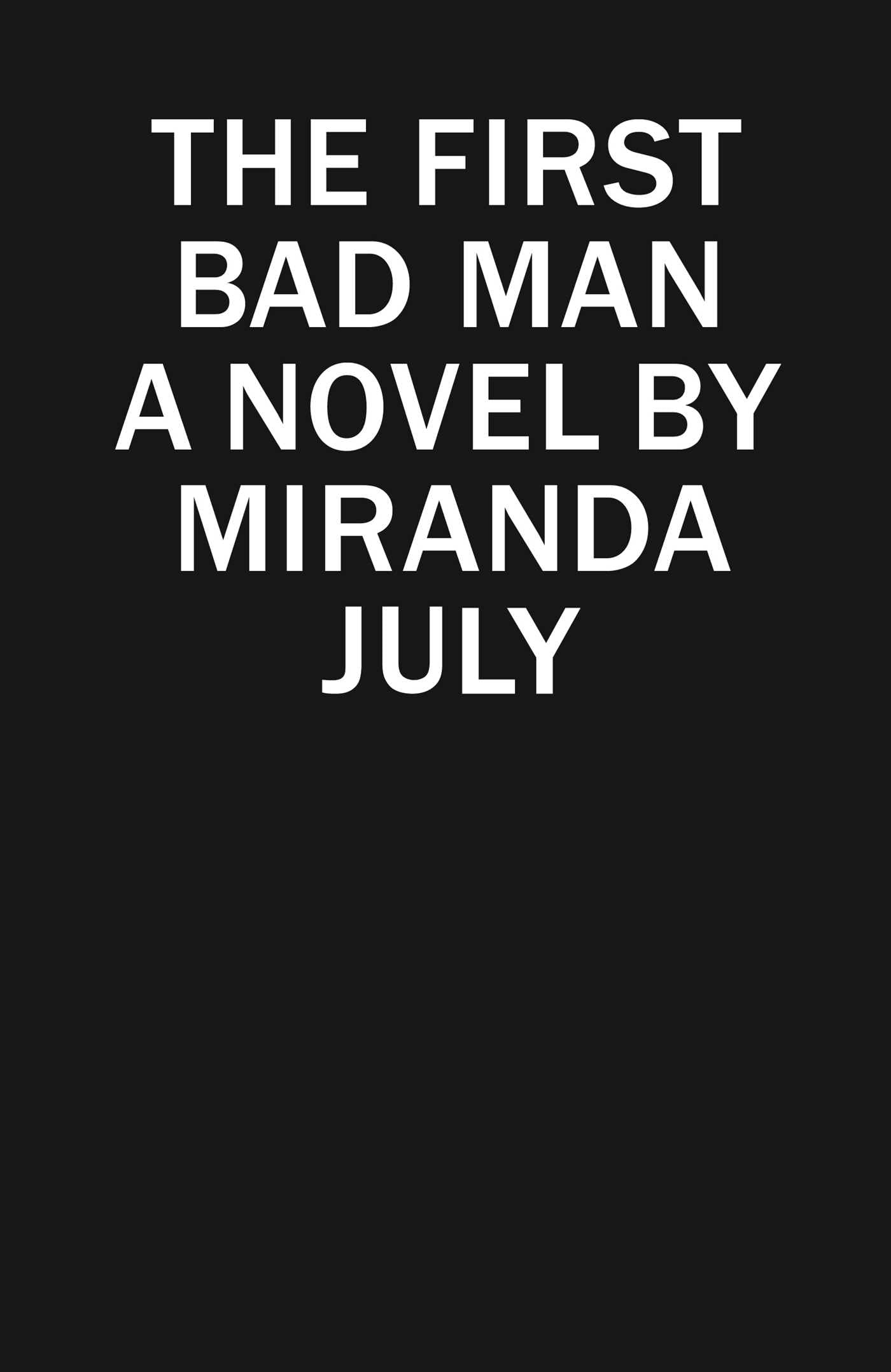 First Bad Man book cover