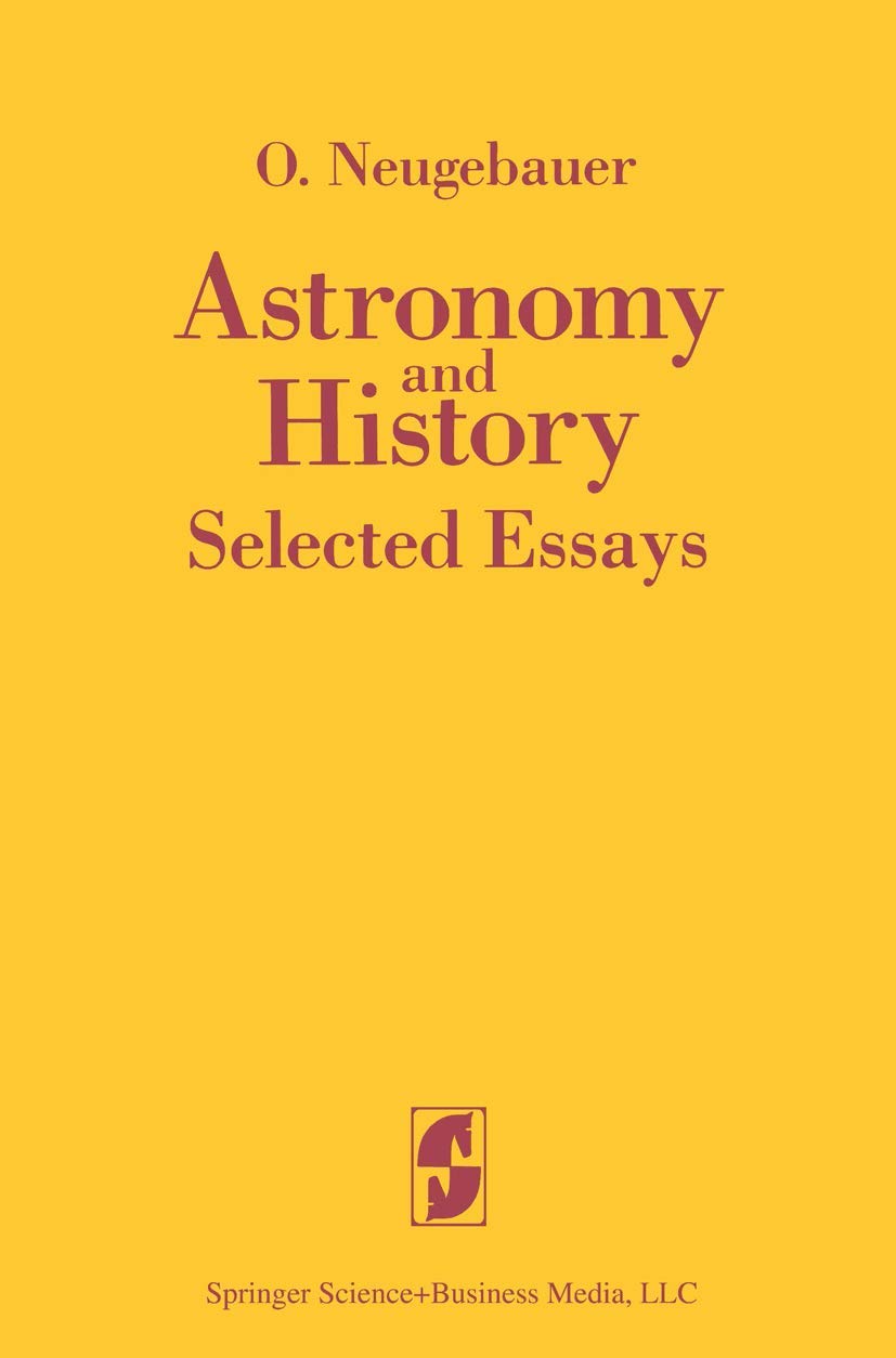 Astronomy and History Selected Essays book cover