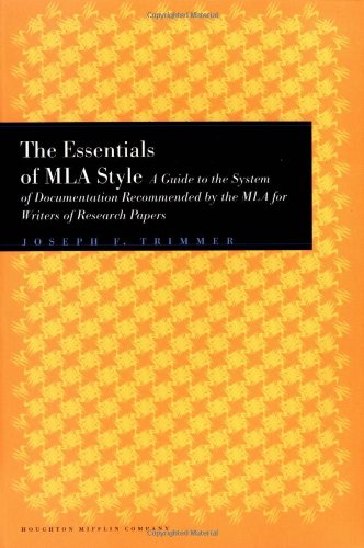 Essentials of MLA Style: A Guide to Documentation for Writers of Research Papers with an Appendix on APA Style book cover