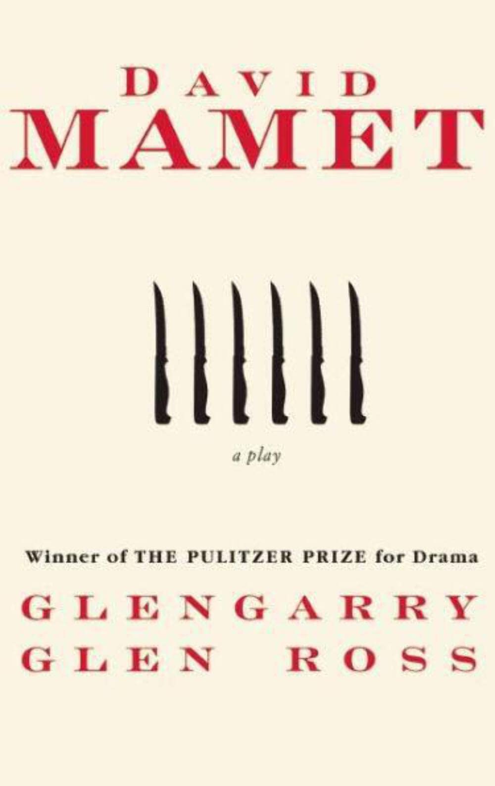 Glengarry Glen Ross book cover