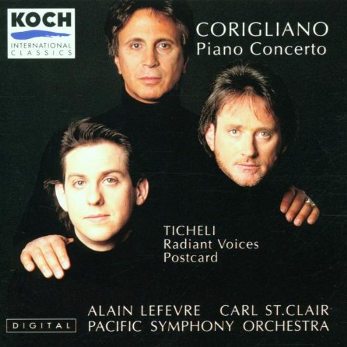 Corigliano: Piano Concerto / Ticheli: Radiant Voices Postcard book cover