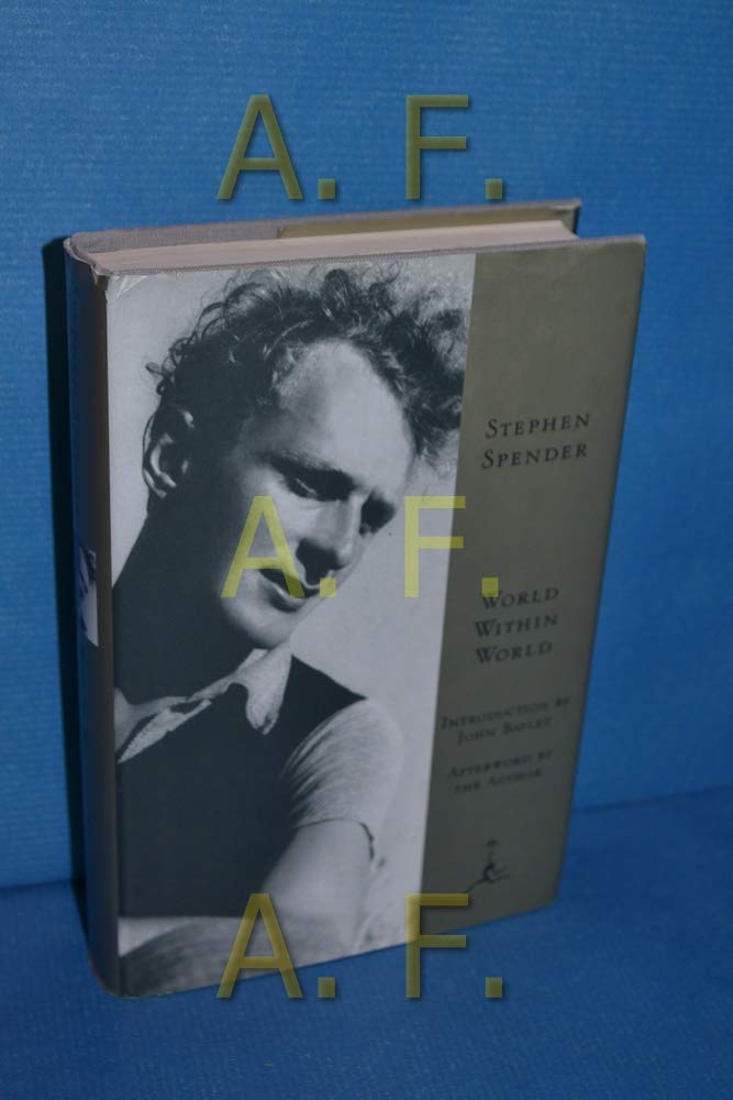 World Within World: The Autobiography of Stephen Spender book cover