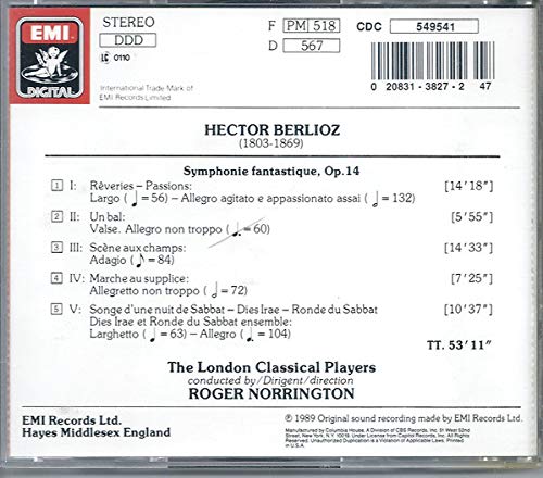 Berloiz: Symphonie Fantastique - Norrington book cover