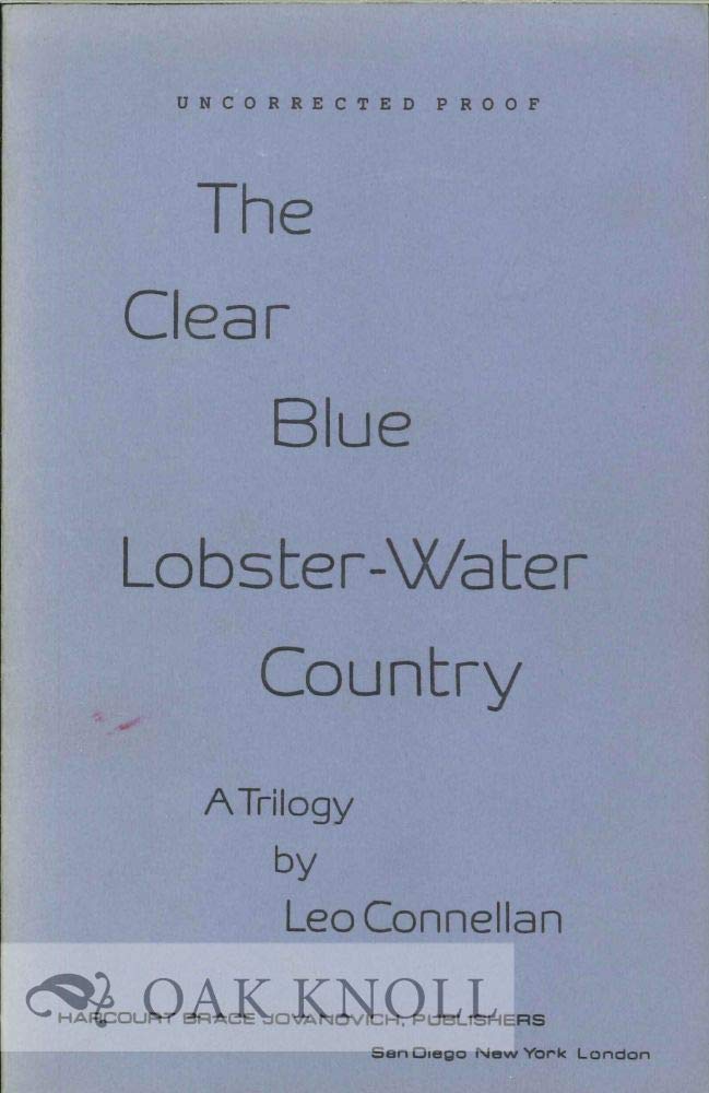 Clear Blue Lobster-Water Country: A Trilogy book cover