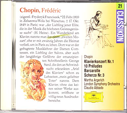 Chopin;Piano Concerto No.1 book cover