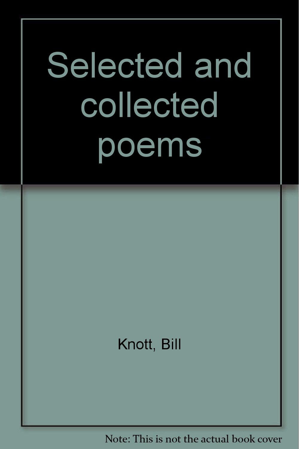 Selected and collected poems book cover