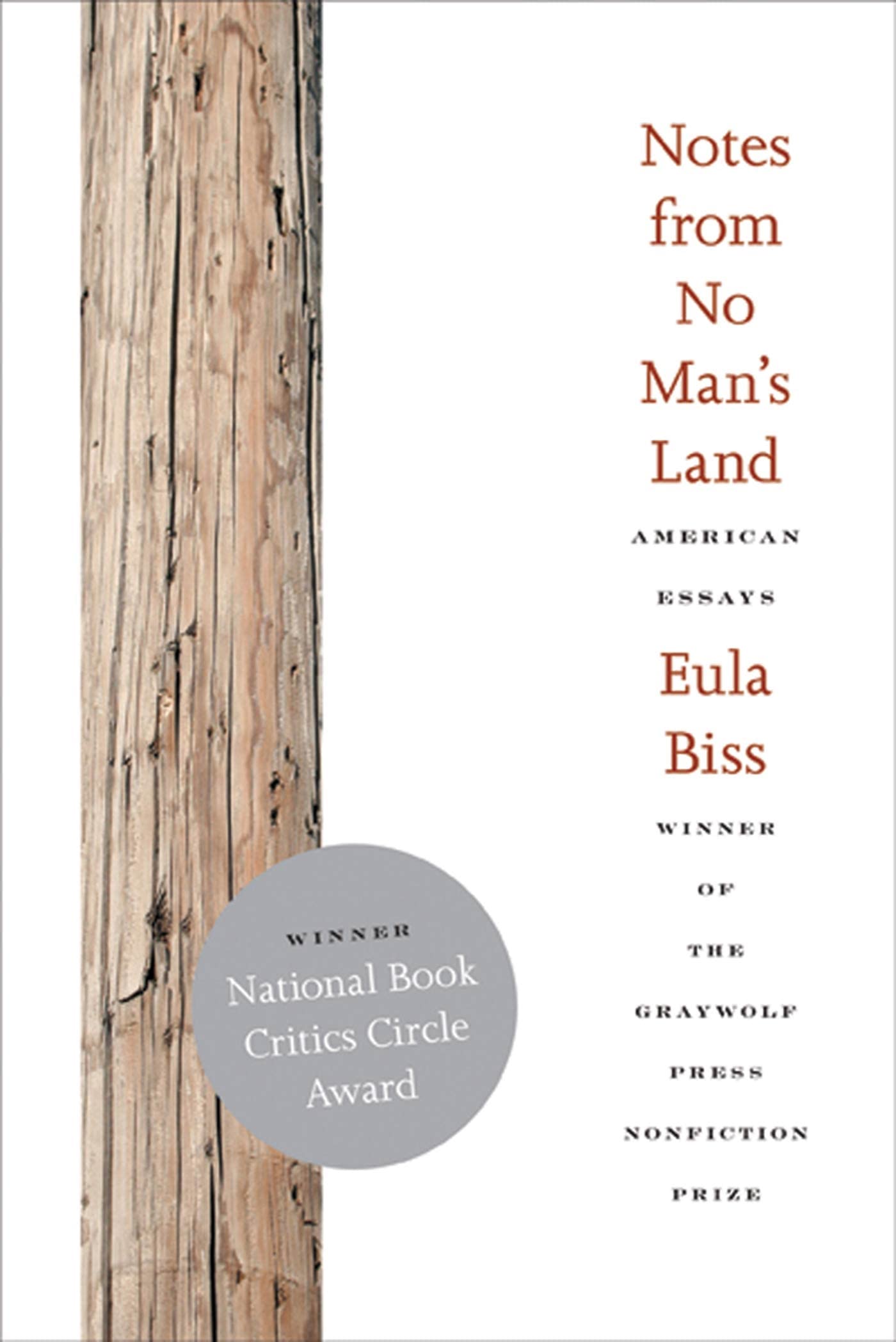 Notes from No Man's Land: American Essays book cover