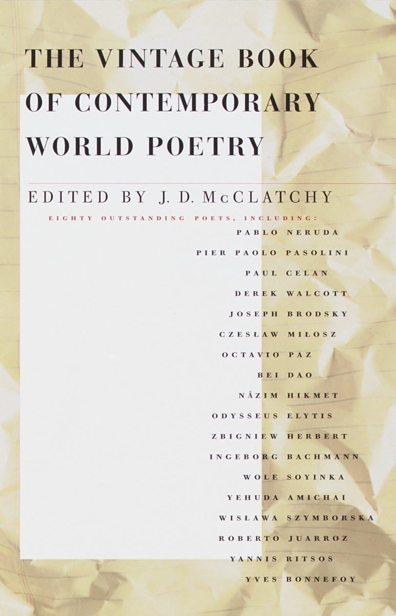 Vintage Book of Contemporary World Poetry book cover