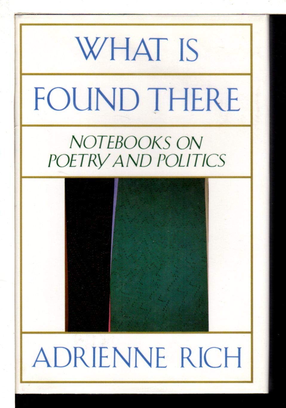 What is Found There: Notebooks on Poetry and Politics book cover