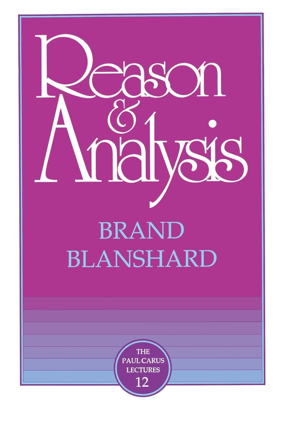 Reason & Analysis book cover