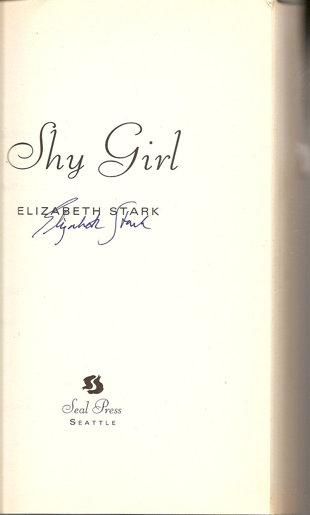 Shy Girl (Seal Press) book cover