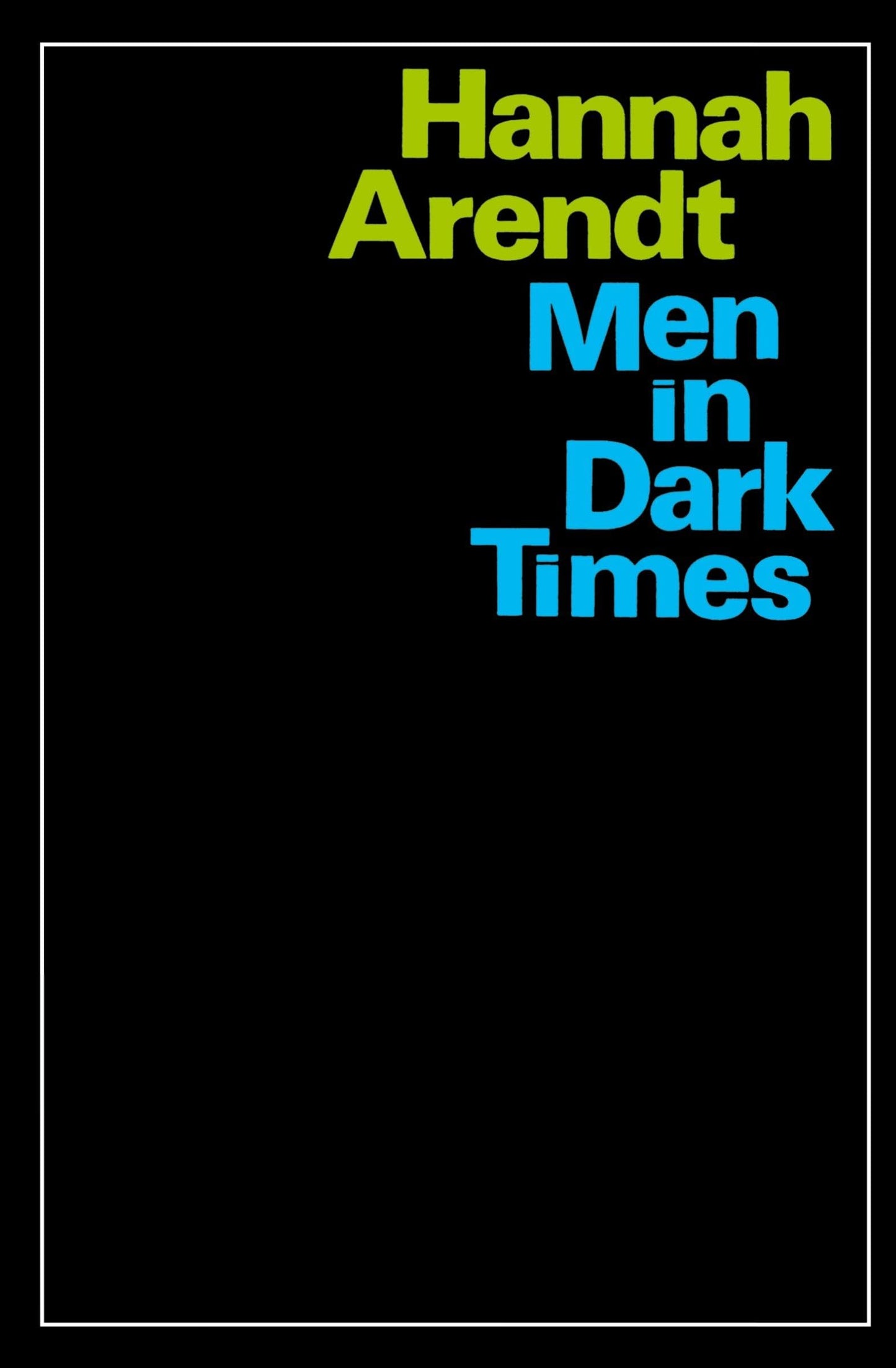 Men in Dark Times book cover