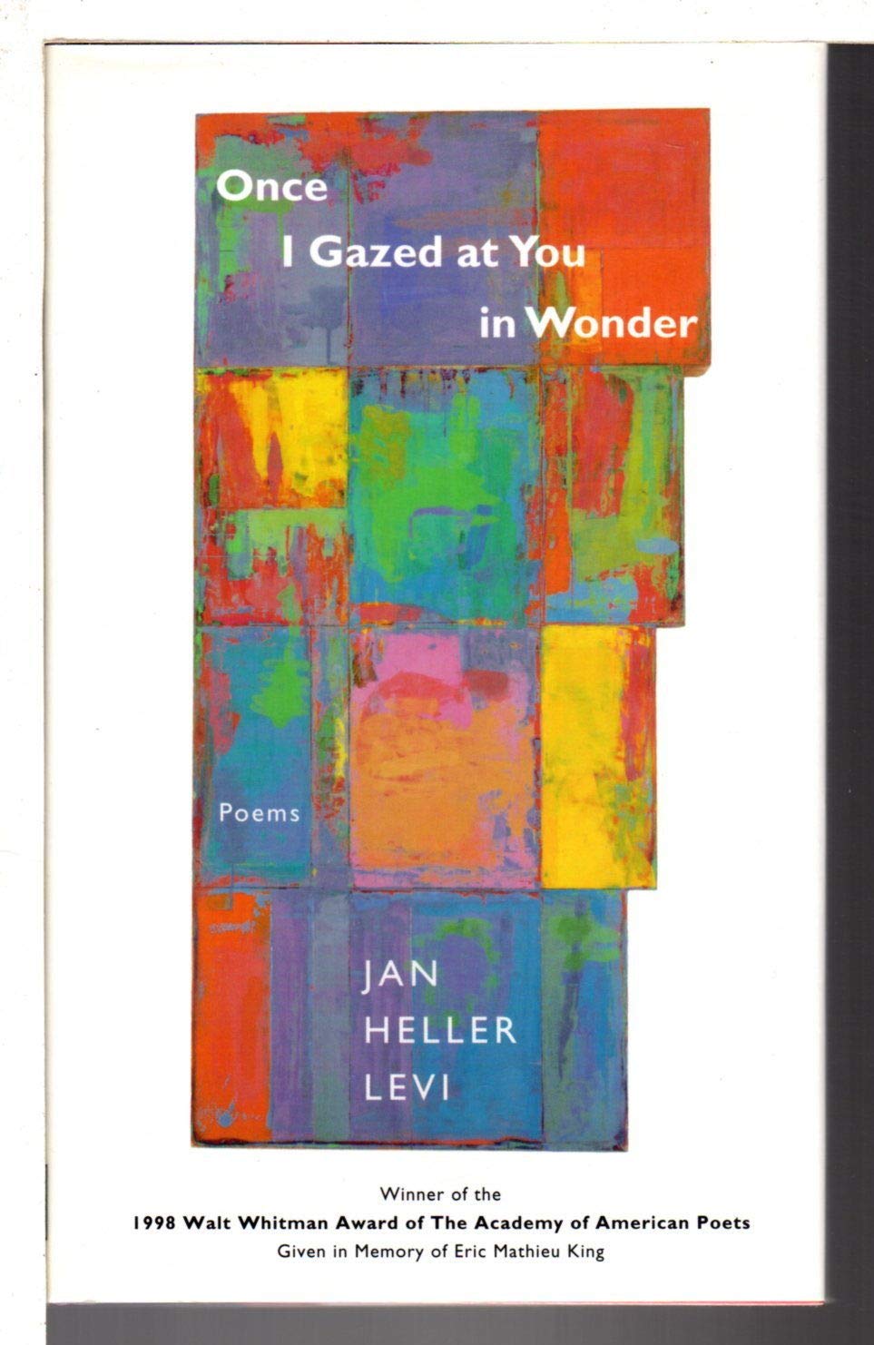 Once I Gazed at You in Wonder: Poems book cover