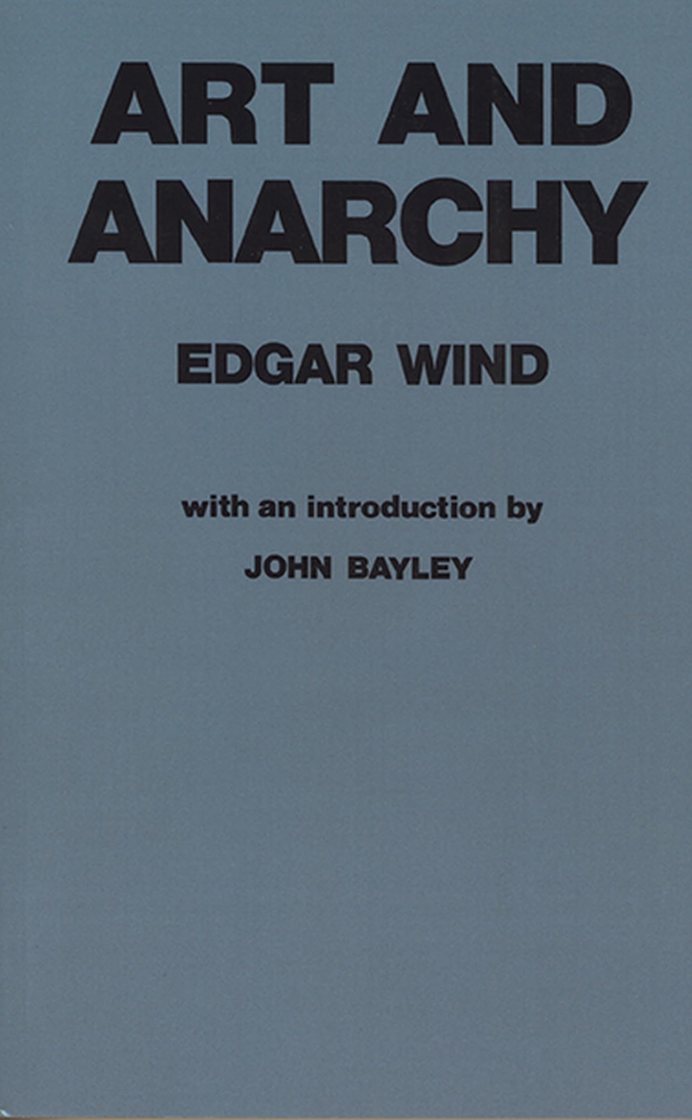 Art and Anarchy book cover