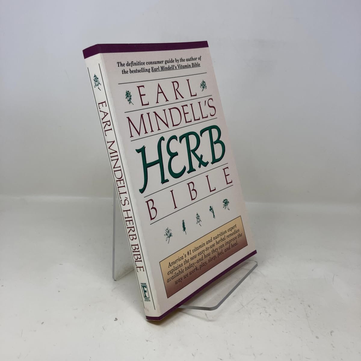 Earl Mindell's Herb Bible book cover