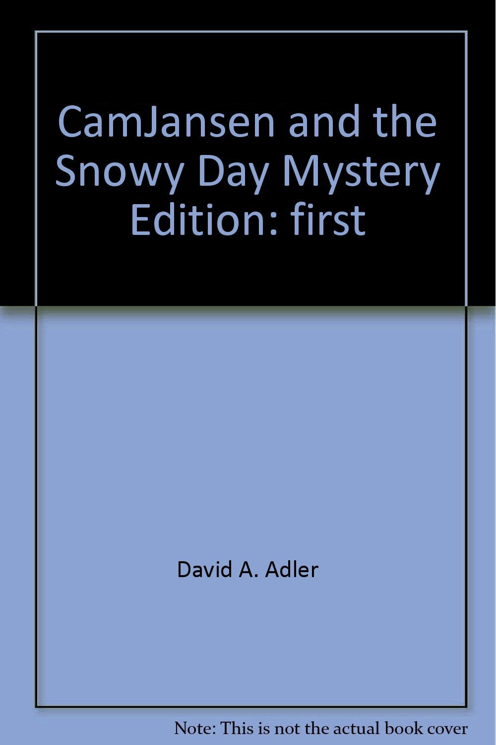 CamJansen and the Snowy Day Mystery book cover