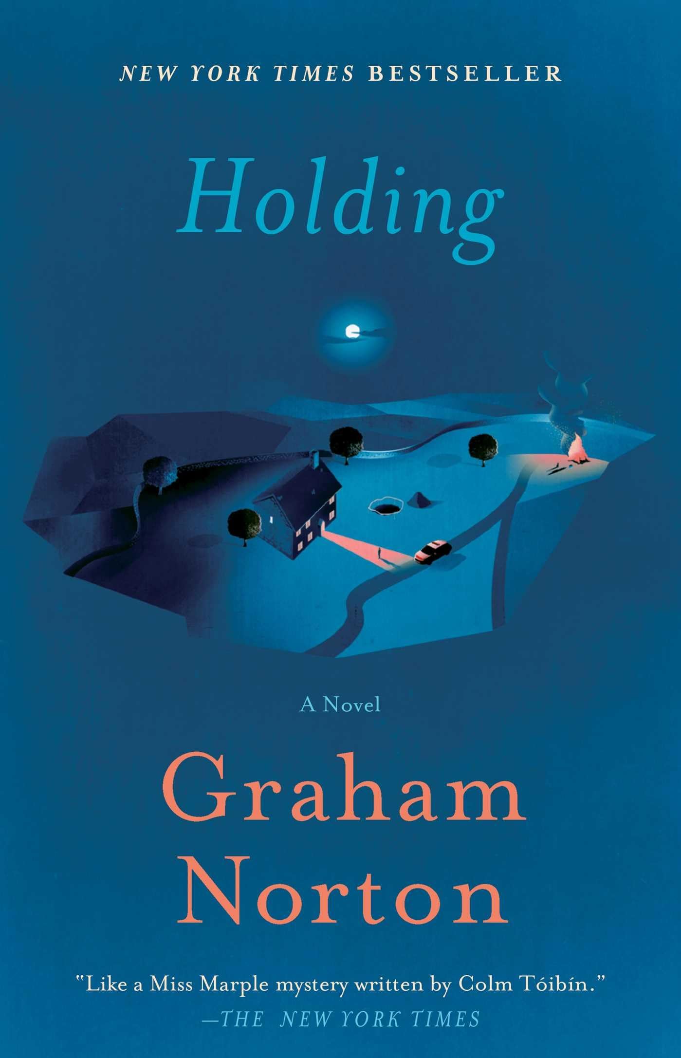 Holding book cover