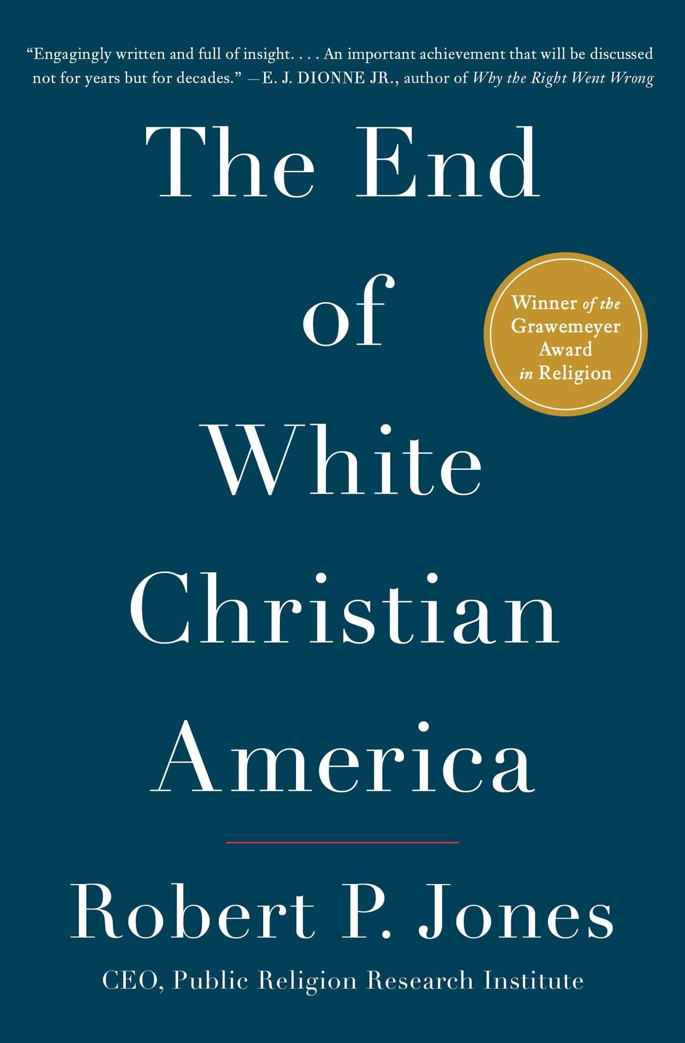 End of White Christian America book cover
