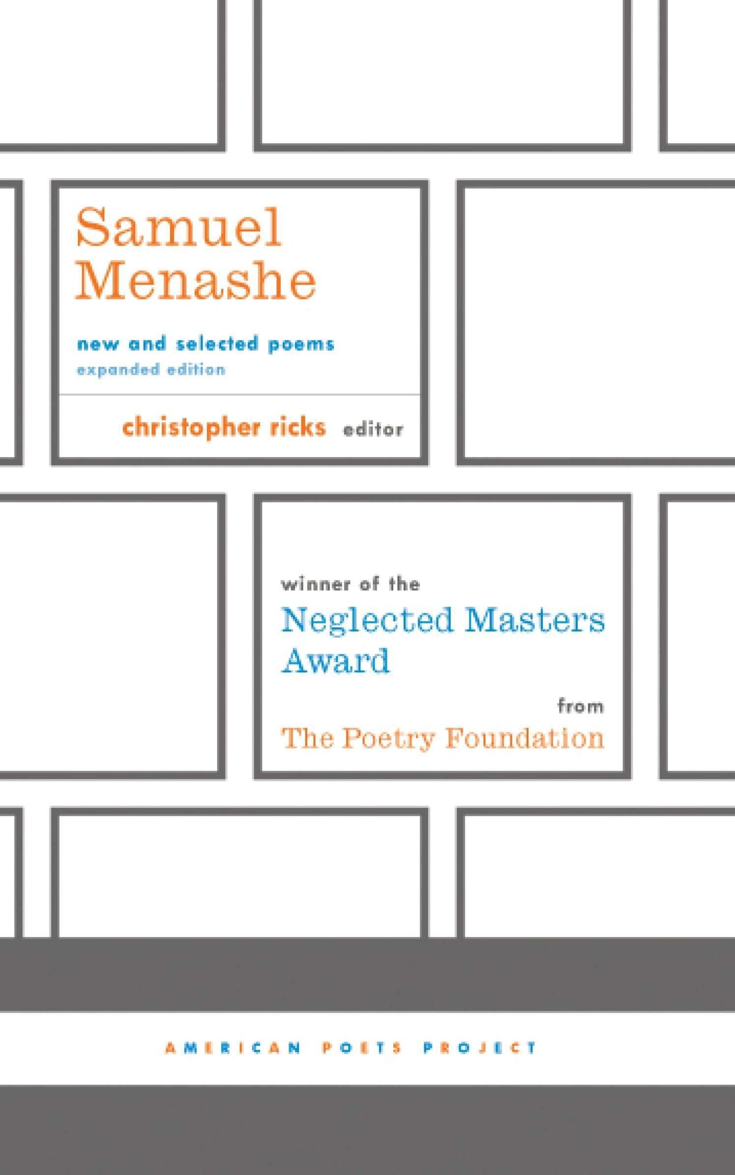Samuel Menashe: New and Selected Poems: (American Poets Project #17) book cover