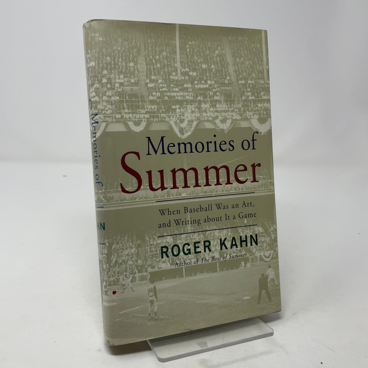 Memories of Summer: When Baseball Was and Art, and Writing about It a Game book cover