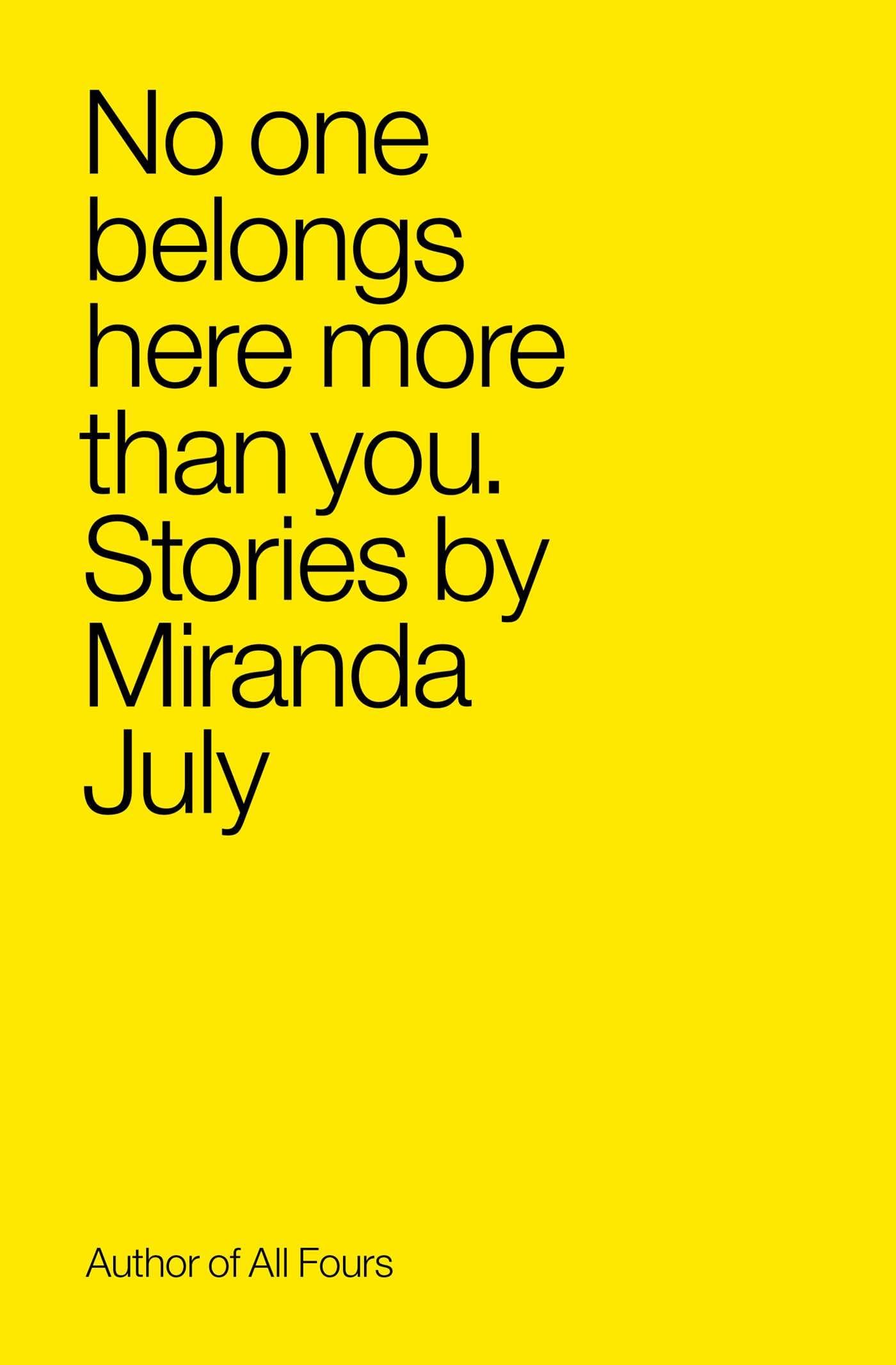 No One Belongs Here More Than You book cover